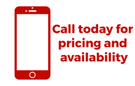 A cell phone with the words " call today, pricing and availability ".