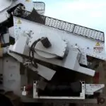 A large machine that is on top of the ground.