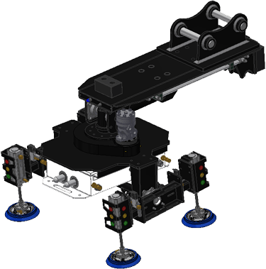 A 3 d image of the camera on top of a platform.